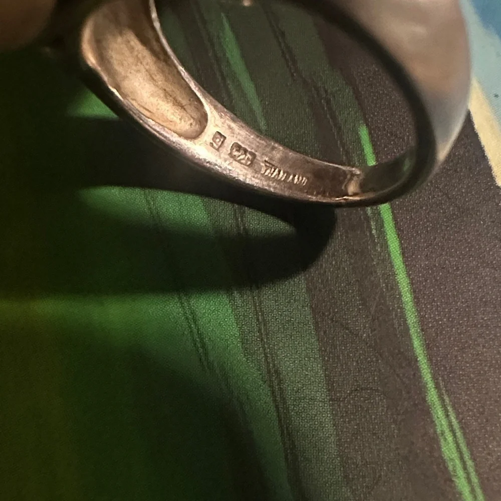 925 Hematite Silver Ring